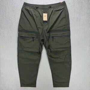 Nike Tech Pants Men XXL 2XL Tall Sequoia Green Woven Cargo Loose Fit Taper Track
